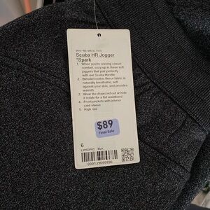 Brand new scuba hr jogger sparkle size 6